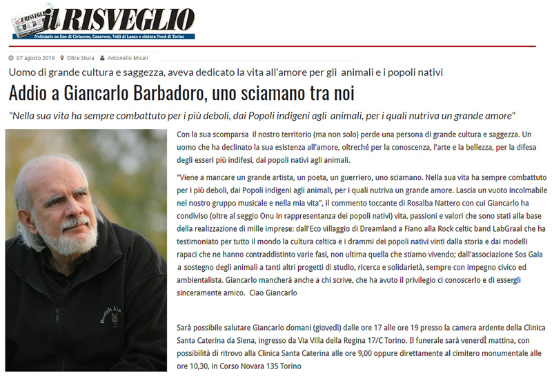 Il Risveglio - 07-08-2019 - Giancarlo Barbadoro