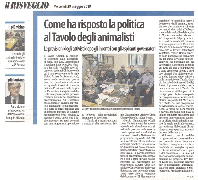 il-risveglio-29-05-2019-tavolo-animali-ambiente