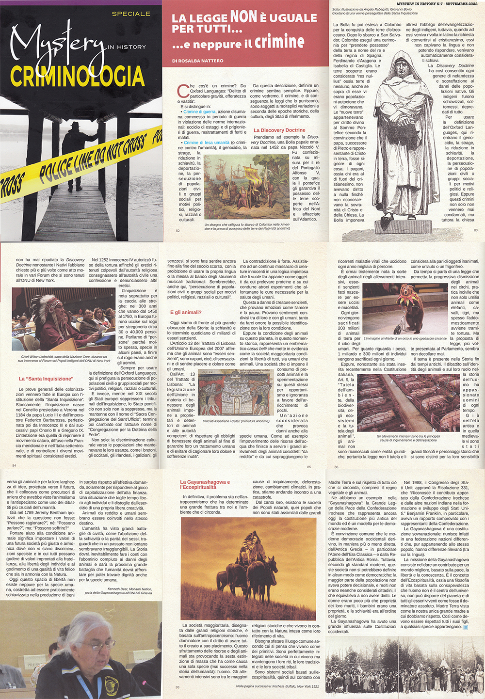 Mystery in History nr 7 - Rosalba Nattero - La legge non è uguale per tutti... e neppure il crimine